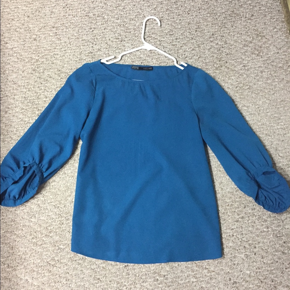 Cute royal blue blouse